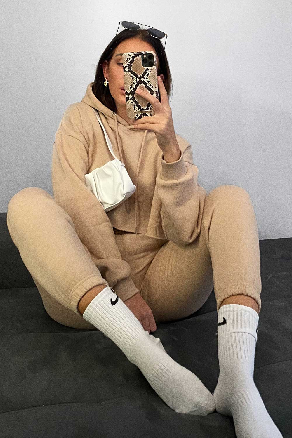 stone hooded loungewear set