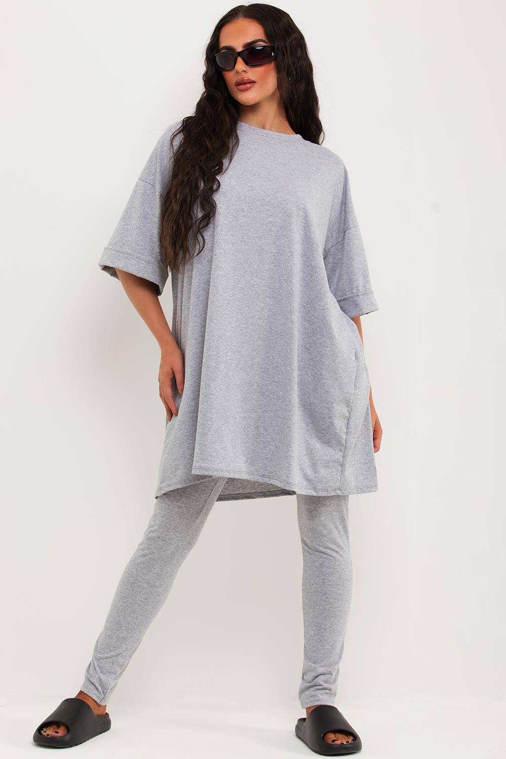 womens oversized t shirt and leggings co ord