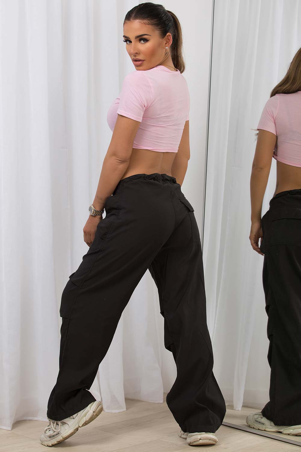 teddy bear slogan crop top