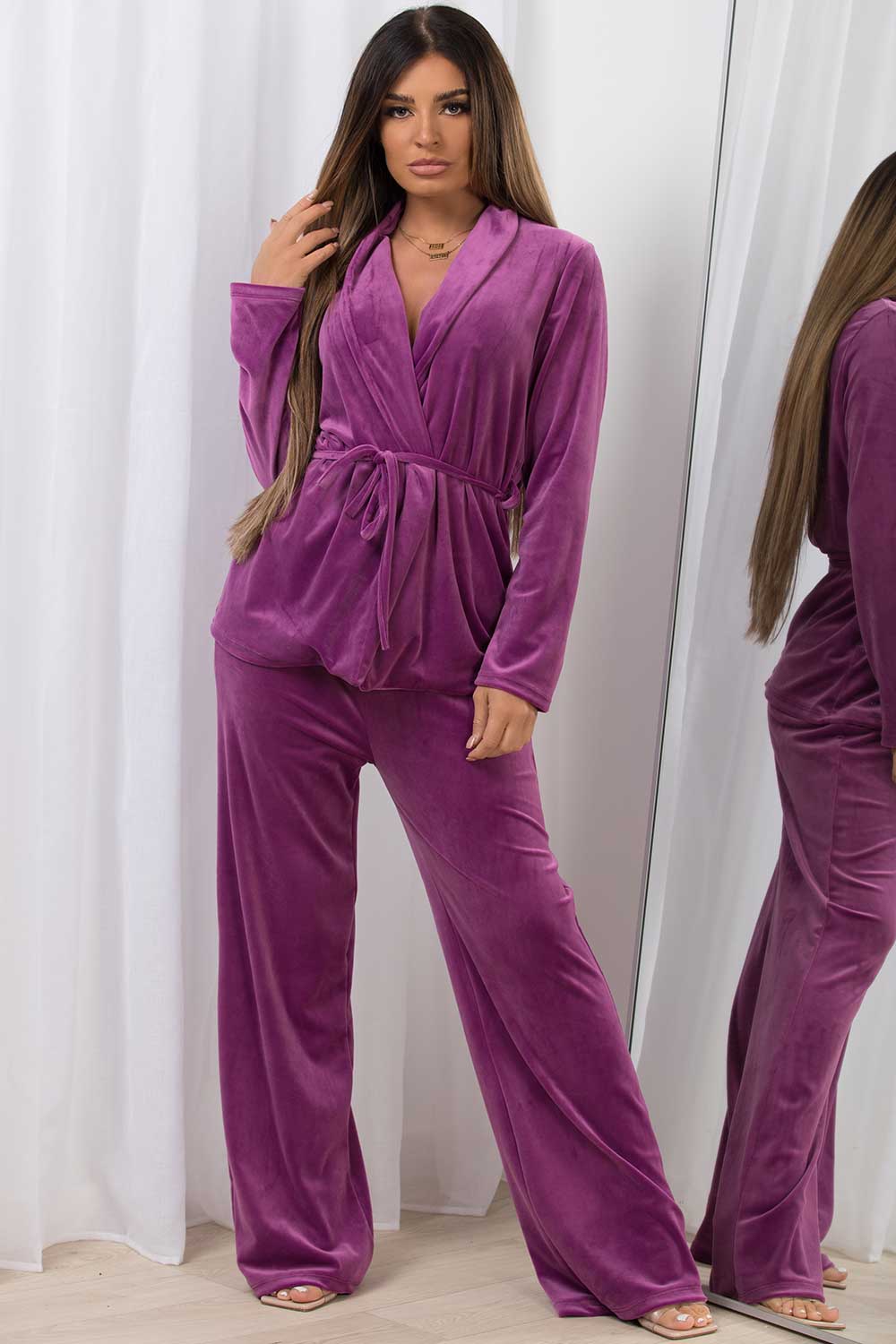 velour lounge set co ord