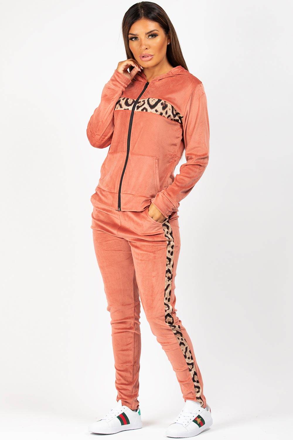 black velour loungewear set