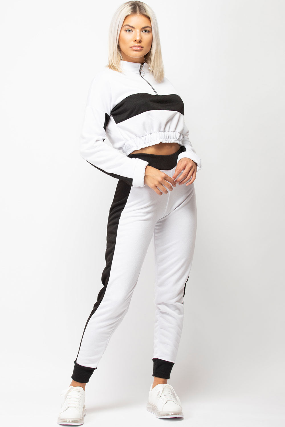 Colour Block Sweater & Joggers Lounge Set