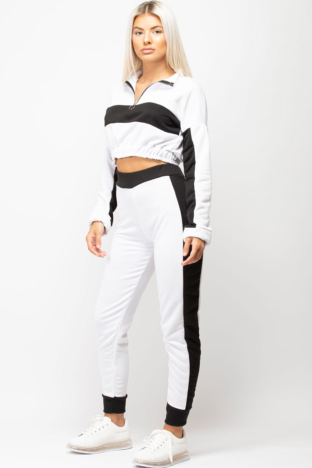 Colour Block Sweater & Joggers Lounge Set