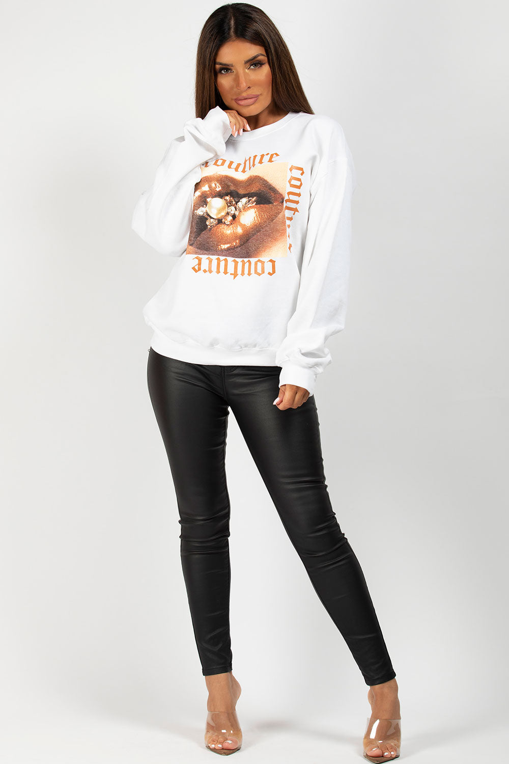 couture graphic sweatshirt