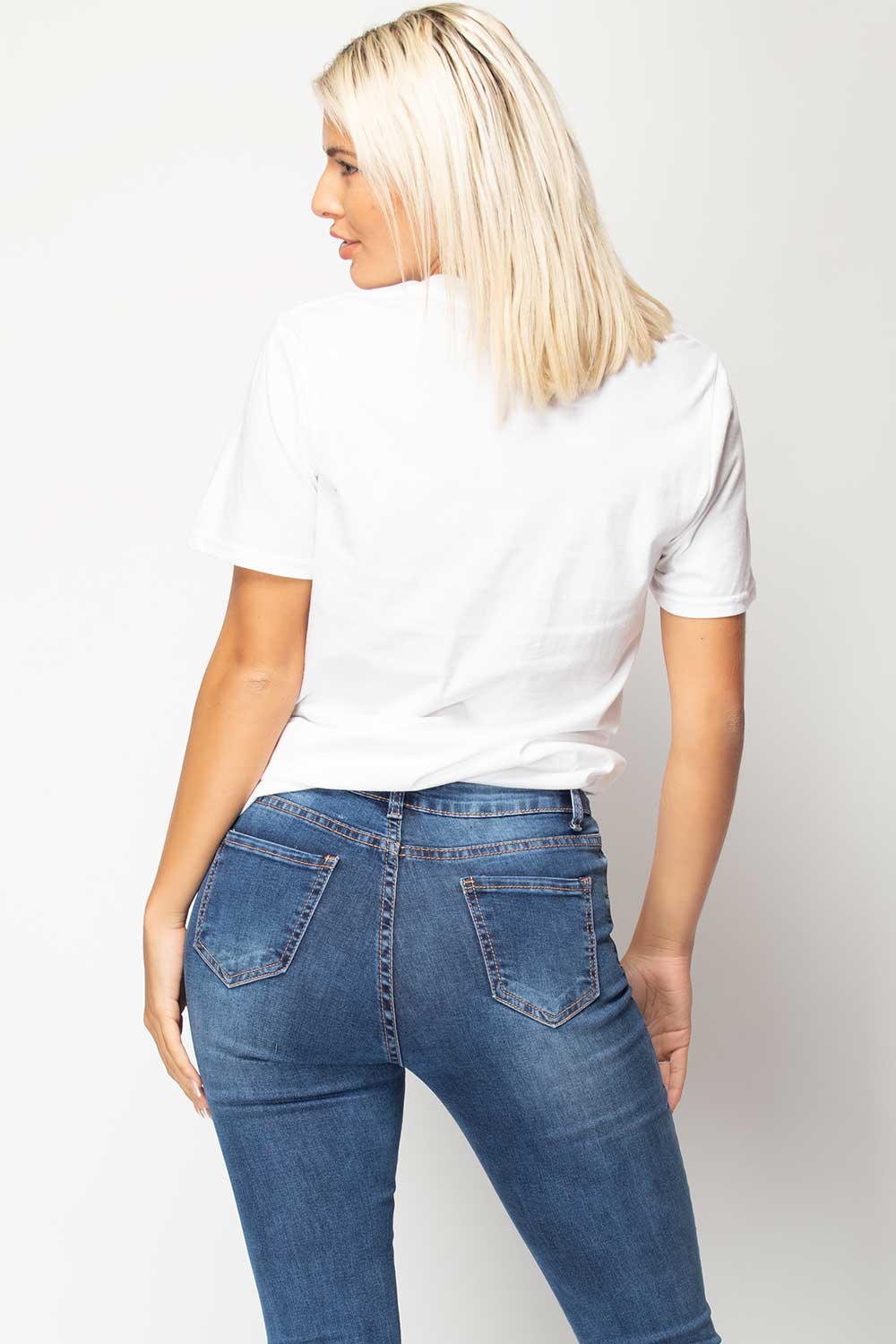 white oversized t shirt womens