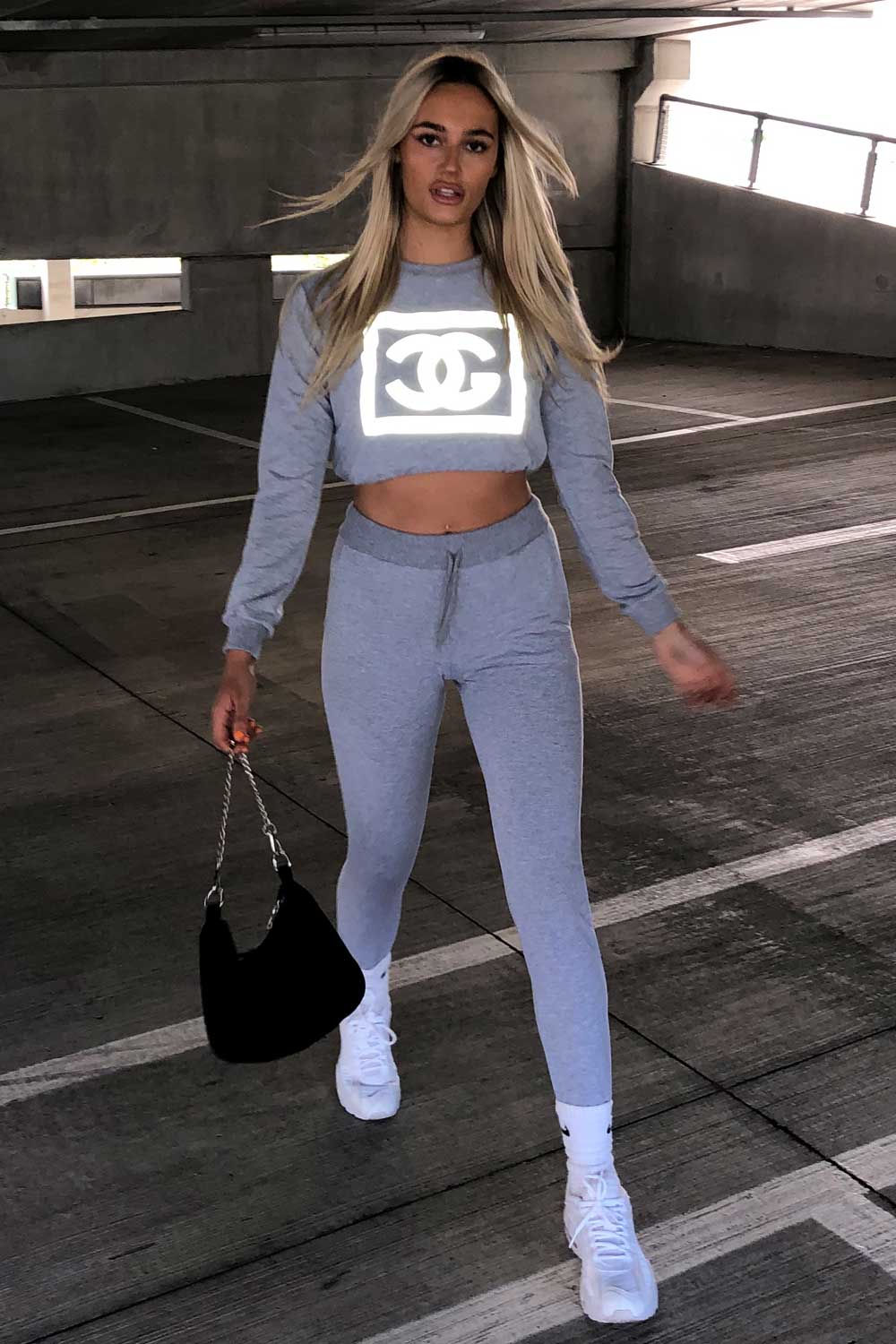 cg print lounge set womens