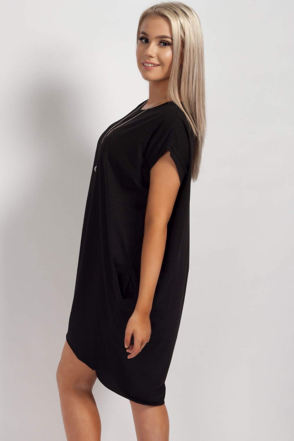 black oversized top uk