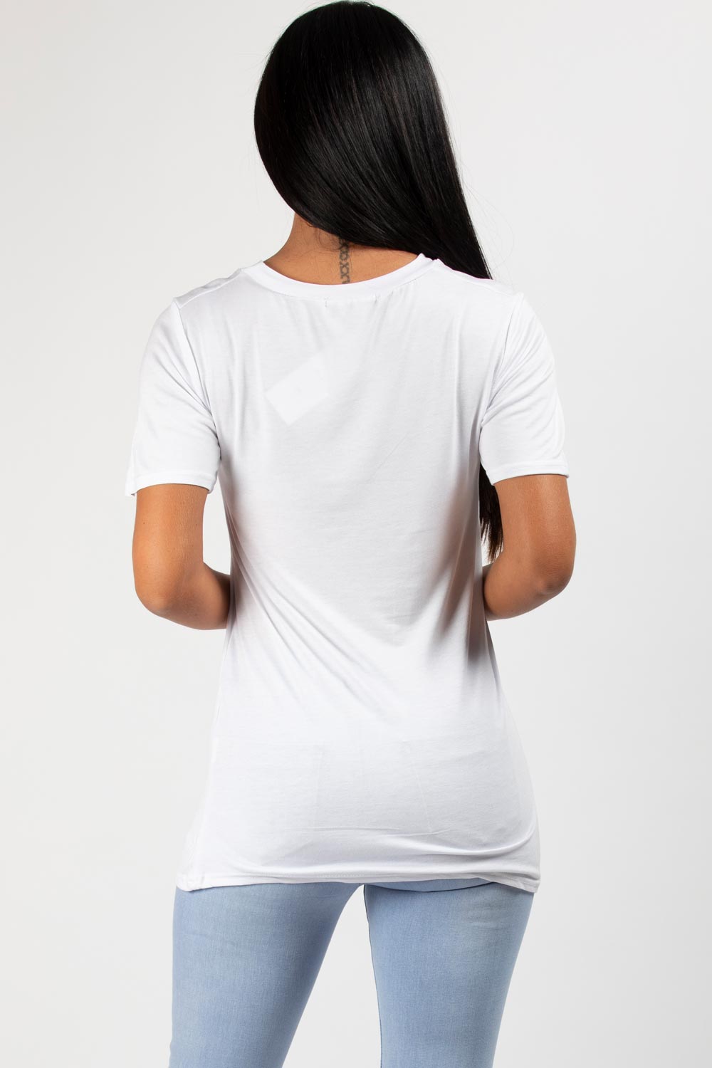 white yves saint laurent inspired top womens