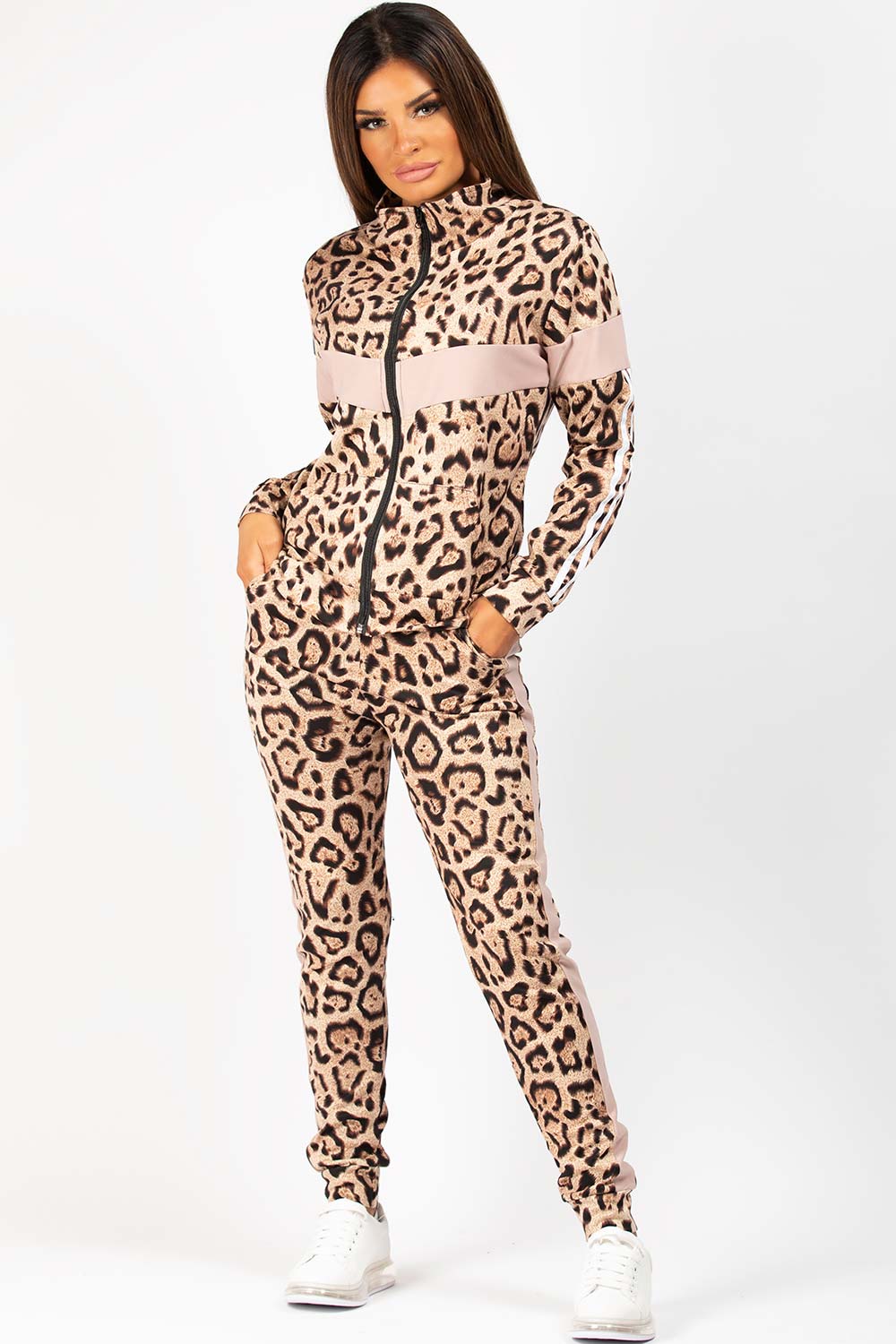 leopard print loungewear set