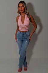 diamante rhinestone relaxed oversize jeans zara womens uk