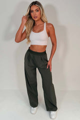suit up wide leg womens trousers alo inspired uk