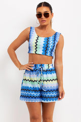 crop top and shorts set summer outfit