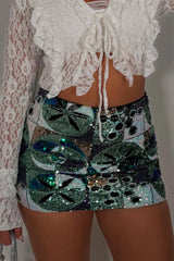 sequin mini skirt styledup uk