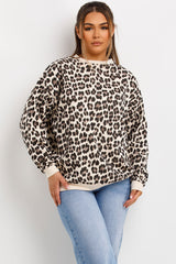 womens leopard print sweatshirt 