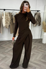 womens top and trouser going out day to night outfit co ord set 