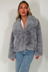 womens zara fur jacket styledup
