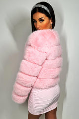 faux fur bubble coat womens