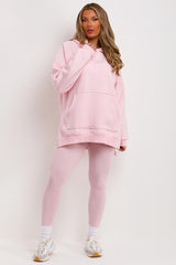 womens leggings and hoodie two piece set
