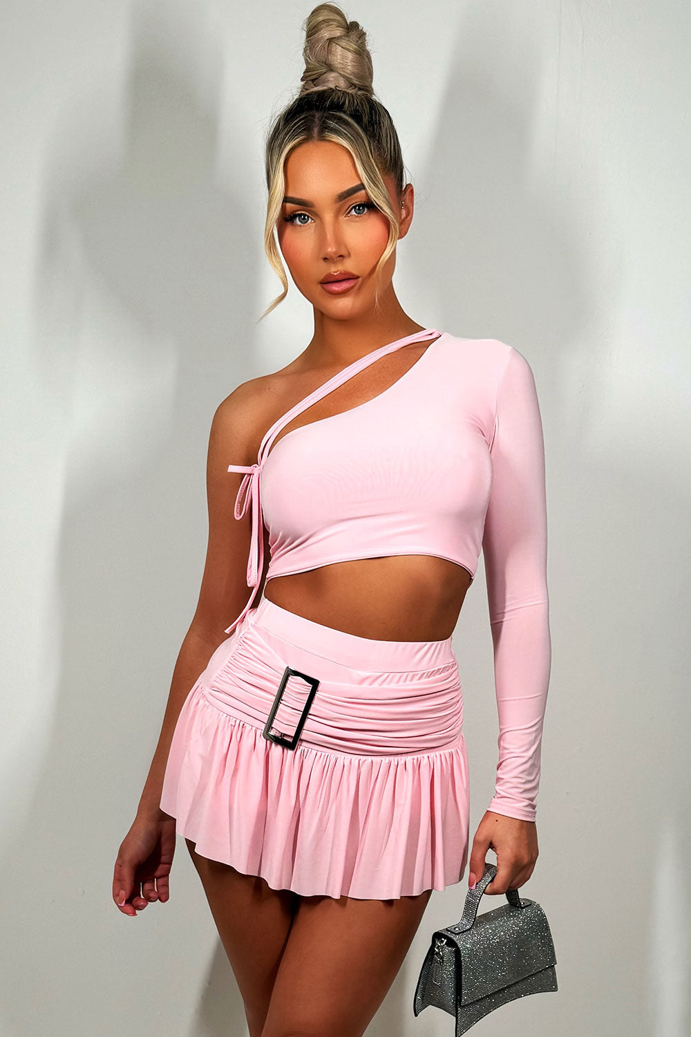 skort and crop top two piece set going out summer holiday festival rave outfit