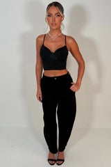 barrel leg zara balloon jeans mid waist womens styledup uk