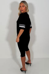 womens oversized baseball jersey t shirt with manhattan 88 print everyday casual outfit styledup uk
