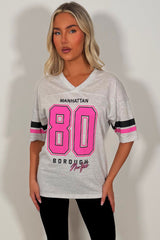 womens t shirt with manhattan 88 print everyday casual outfit styledup uk
