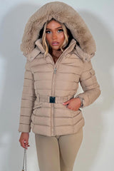 womens thick padded puffer jacket for winter styledup uk