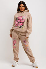 womens tracksuit hoodie and joggers set