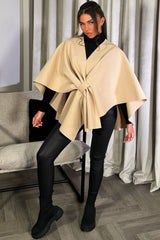 beige cape shawl wrap