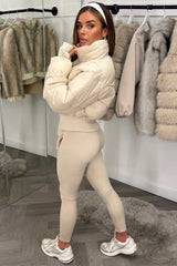 alo yoga crop puffer jacket atmosphere uk 