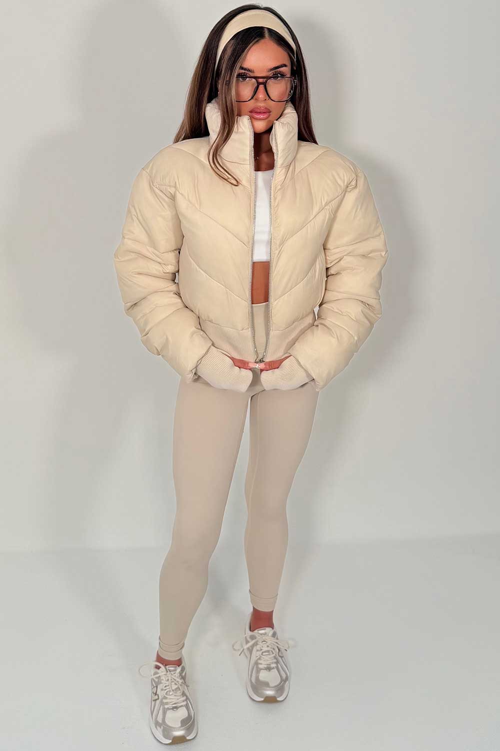 crop puffer jacket alo yoga uk sale 