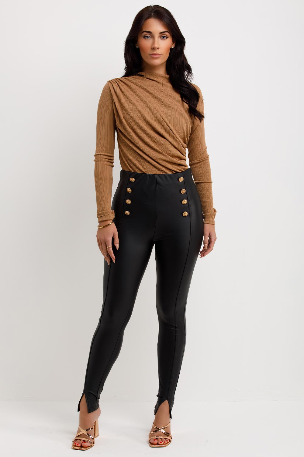 gathered long sleeve bodysuit top going out outfit