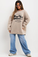 new york slogan sweatshirt