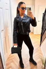 zara faux leather jacket womens