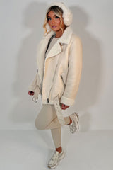 womens winter aviator jacket styledup uk
