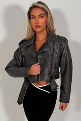 womens zara faux leather jacket styledup uk