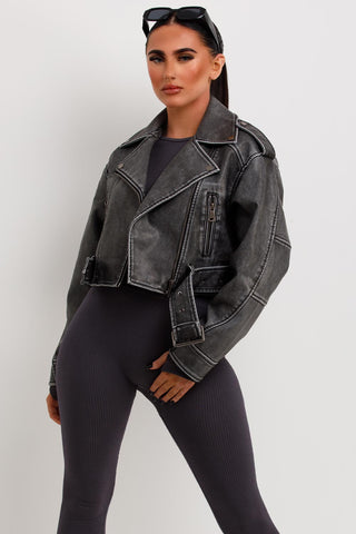 Women's Faux Leather Jacket Zara Inspired – Styledup.co.uk