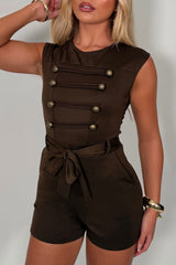 playsuit with buttons on the front 