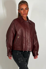 womens faux leather jacket zara uk vegan friendly 