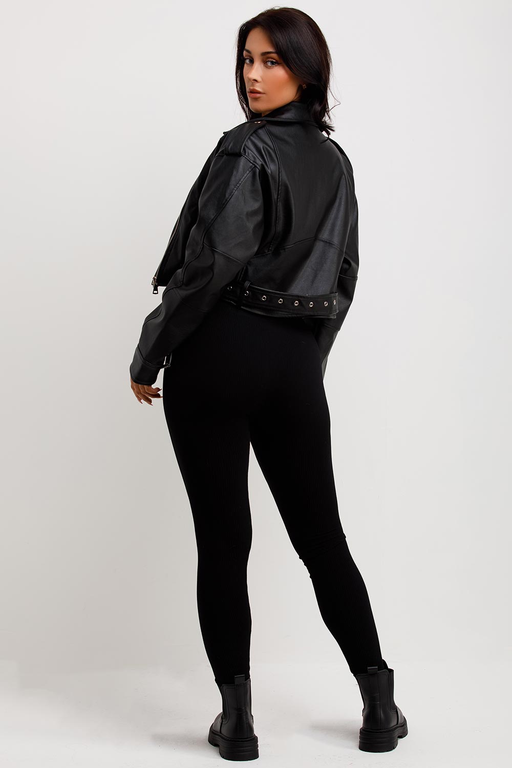 Women's Faux Leather Jacket Zara Inspired – Styledup.co.uk