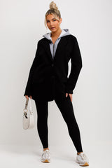 blazer with hood zara womens