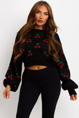 cherry jumper knitted styledup