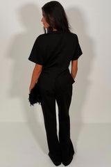 womens travel airport outfit summer lounge set 