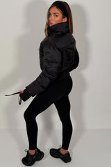 alo yoga crop puffer jacket atmosphere uk 