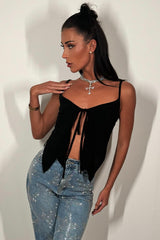 tie front bralette top festival summer holiday outfit