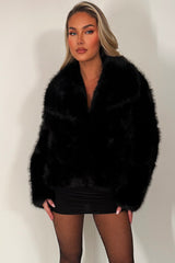 zara womens fur jacket with collar styledup