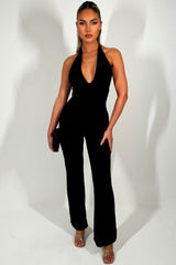 christmas party jumpsuit backless