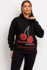 cherry hoodie womens loungewear