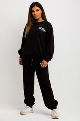 womens michigan slogan tracksuit and joggers co ord set