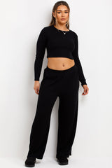 womens wide leg loungewear co ord set matching outfit